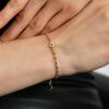 14 Ayar Altın Minimal Kalpli Bileklik - Falco D'ore