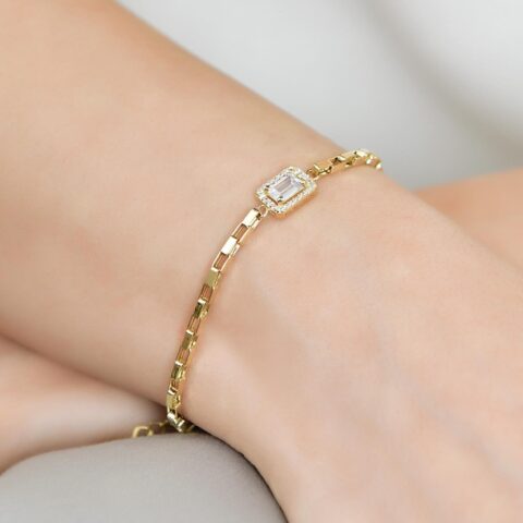 14 Ayar Altın Baget Bileklik - Falco D'ore