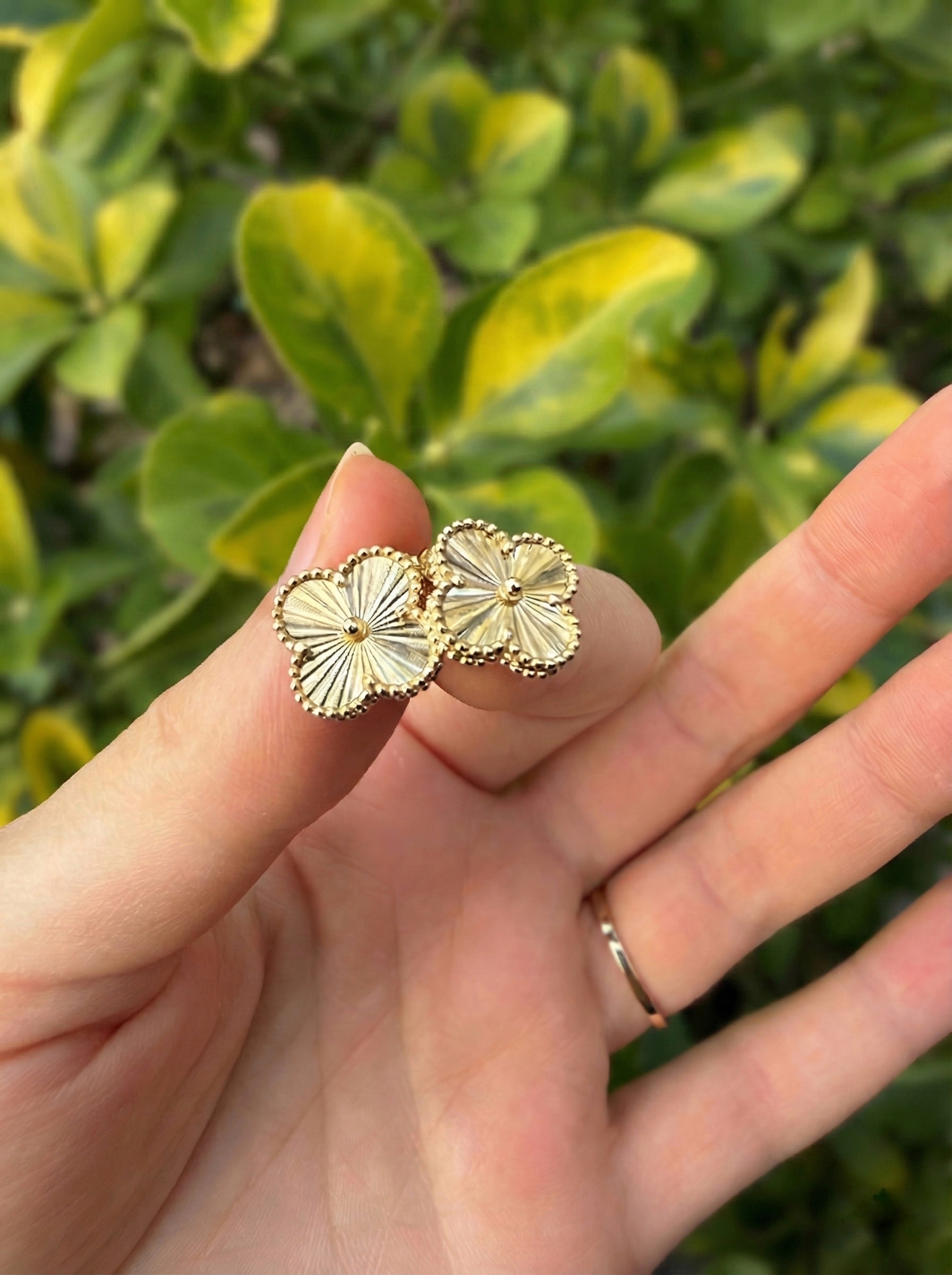 Vidalı Sade Yonca Küpe